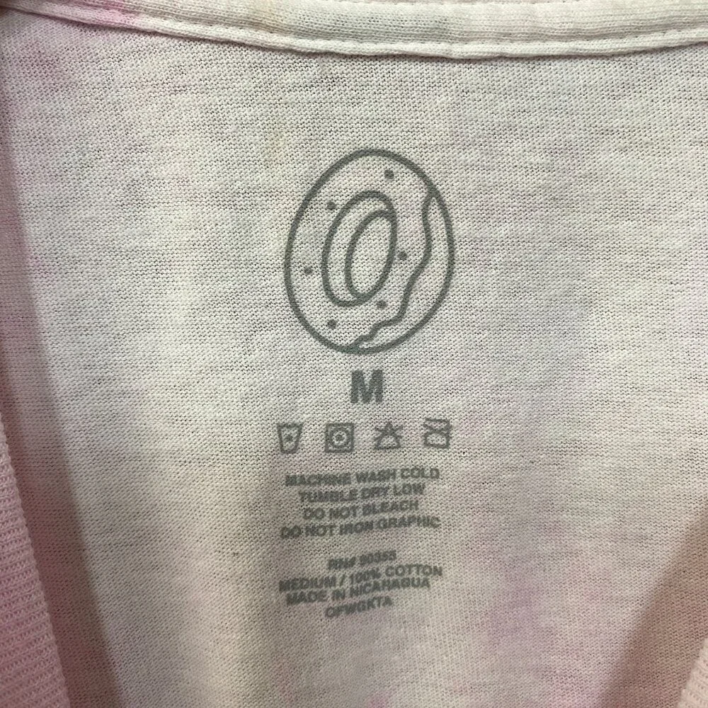 Odd Future Rainbow Pink Tie Dye Womens T Shirt Medium - Picture 4 of 4